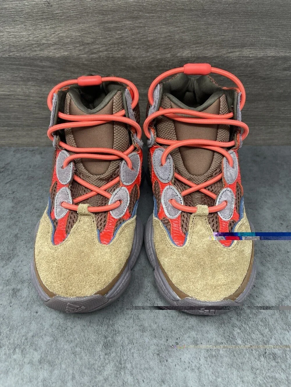Adidas Yeezy 500 High Sumac Sneakers Mens Size 6.5 (Wmns 8) Brown Red Lot GW2874
